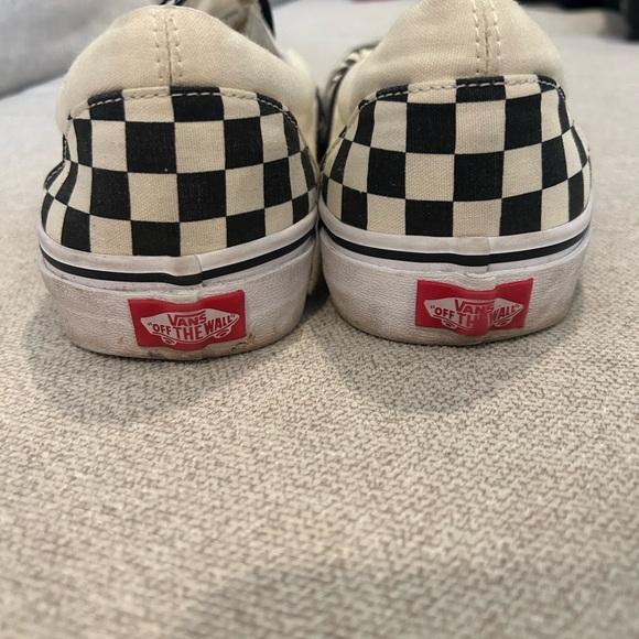 Vans Black and White Checkered Slip-Ons - Picture 5 of 6